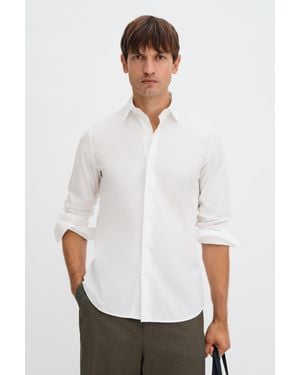 Filippa K Slim Washed Cotton Shirt - White
