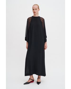 Filippa K Sheer Raglan Kaftan - Black