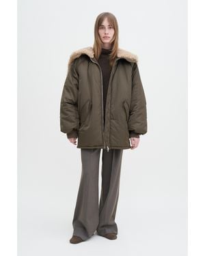 Filippa K Hooded Bomber Jacket - Green