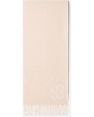 Filippa K Monogram Scarf - Natural