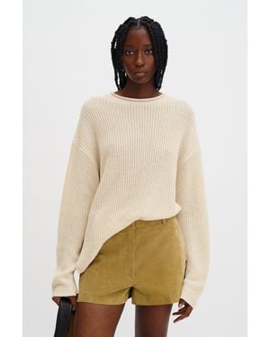 Filippa K Ribbed Cotton Linen Jumper - Natural
