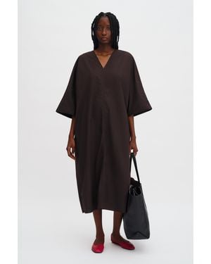Filippa K V-Neck Cotton Kaftan - Black