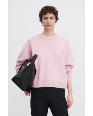 Filippa K Wool Cashmere Crewneck Jumper - Pink