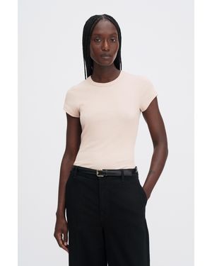 Filippa K Fine Rib Tee - Black