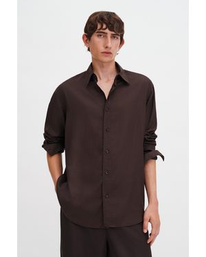 Filippa K Relaxed Voile Shirt - Brown