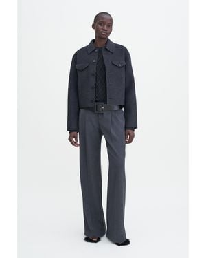 Filippa K Short Wool Cashmere Jacket - Blue