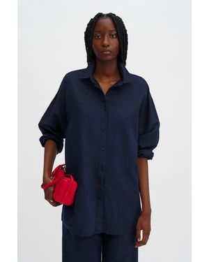Filippa K Sandie Linen Shirt - Blue