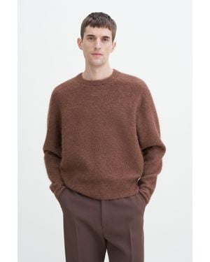 Filippa K Fluffy Hammer Sleeve Jumper - Brown