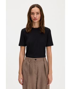 Filippa K Soft Rib Tee - Black