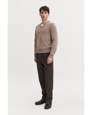 Filippa K Cashmere V-Neck Jumper - Natural