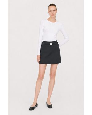 Filippa K Wool Mini Belt Skirt - Blue