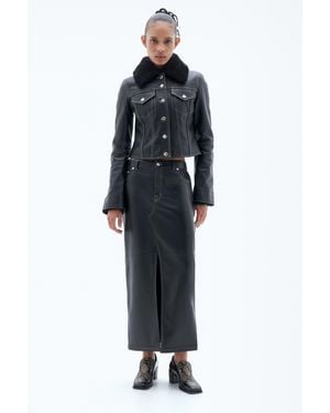 Filippa K Leather Jacket - Black