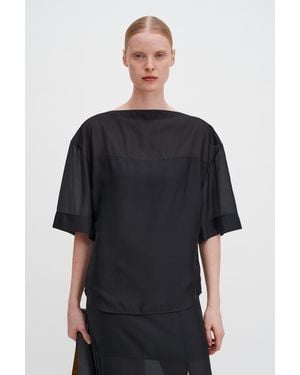 Filippa K Sheer Tee - Black