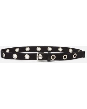 Filippa K Webbing Eyelet Belt - White