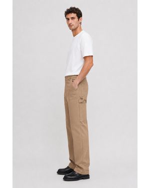 Filippa K Cotton Carpenter Trousers - Natural