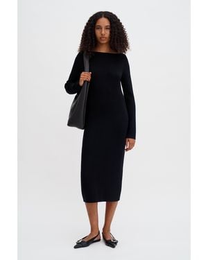 Filippa K Boatneck Rib Dress - Black