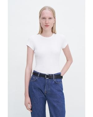 Filippa K Fine Rib Tee - White