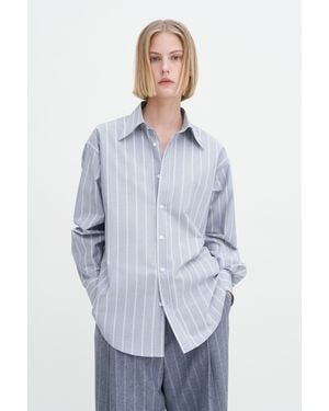 Filippa K Cotton Chambray Shirt - Blue
