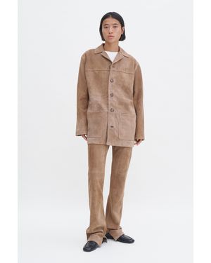 Filippa K Suede Jacket - Natural