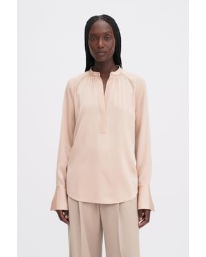 Filippa K Gathered Raglan Blouse - Natural