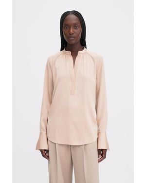 Filippa K Gathered Raglan Blouse - Natural