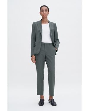 Filippa K Emma Cropped Cool Wool Trousers - Blue