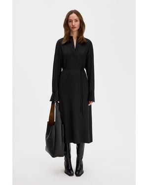 Filippa K Half Placket Dress - Black