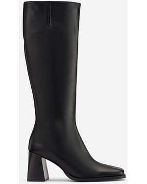 Filippa K Knee High Leather Boots - Black