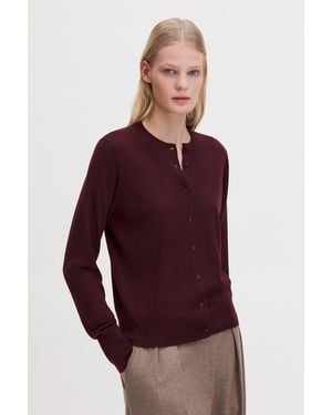 Filippa K Merino Short Cardigan - Red