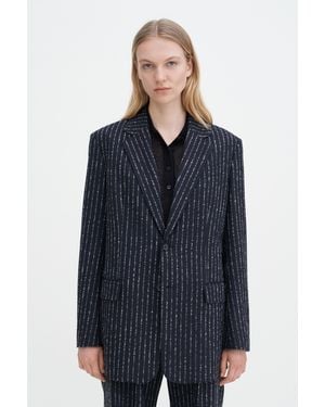 Filippa K Davina Pinstripe Blazer - Blue