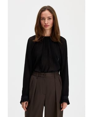 Filippa K Plissé Raglan Blouse - Black