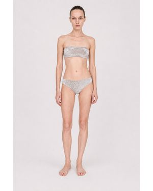 Filippa K Velvet Bandeau Swim Top - White