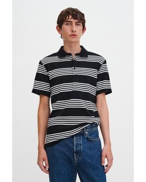 Filippa K Striped Jersey Polo Shirt - Multicolour