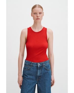 Filippa K Fine Rib Tank - Red
