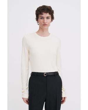Filippa K Soft Ribbed Jersey Top - White