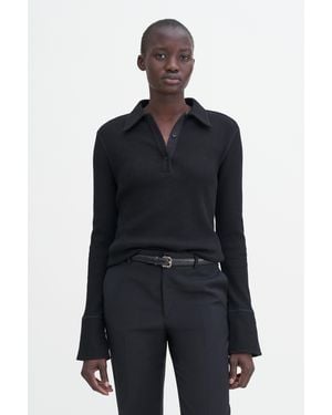 Filippa K Waffle Polo Shirt - Blue