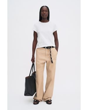 Filippa K Baggy Cotton Pants - White