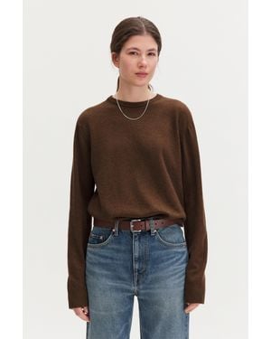 Filippa K Soft Wool Crewneck Sweater - Brown