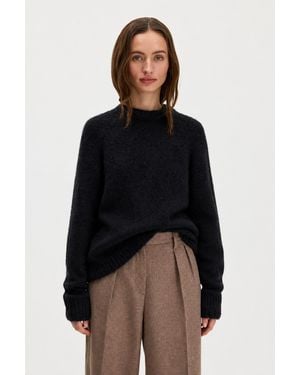 Filippa K Hairy Alpaca Sweater - Black
