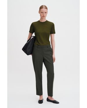 Filippa K Emma Cropped Cool Wool Trouser - Green