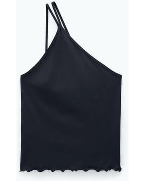 Filippa K Asymmetric Sports Tank - Blue
