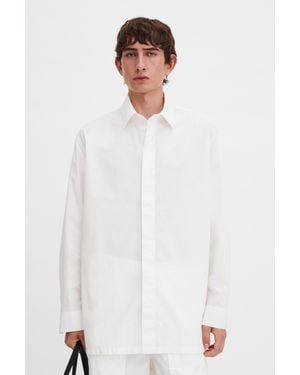 Filippa K Rolled Sleeve Cotton Shirt - White