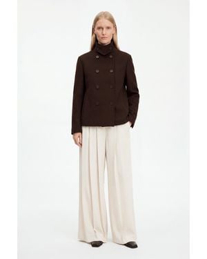Filippa K Amelia Doublé Peacoat - Brown