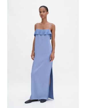 Filippa K Fluid Draped Strap Dress - Blue