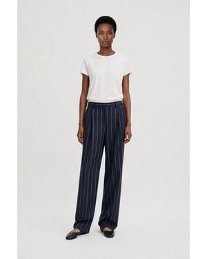 Filippa K Julie Pinstripe Trousers - Blue