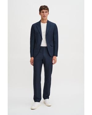 Filippa K Hugo Cotton Linen Trousers - Blue