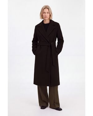 Filippa K Charlotte Wool Belted Coat - Black