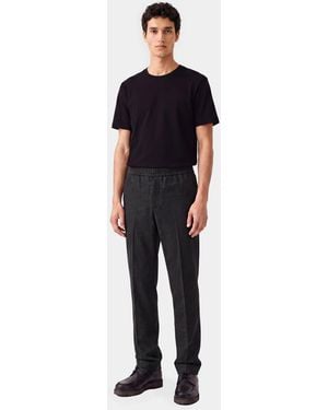 Filippa K Theo Flannel Pants - Black
