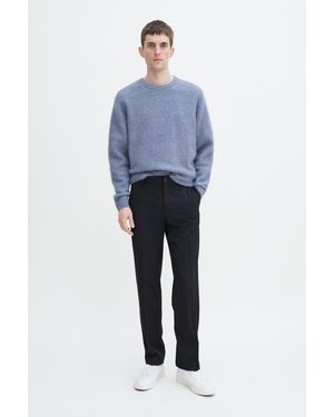 Filippa K Wool-Blend Gabardine Elastic Waist Trousers - Blue