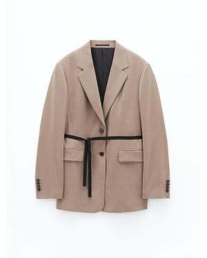 Filippa K Alison Flannel Blazer - Natural